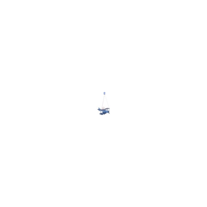 Hängeleuchte Flugzeuge - groß, weiß/blau/rot