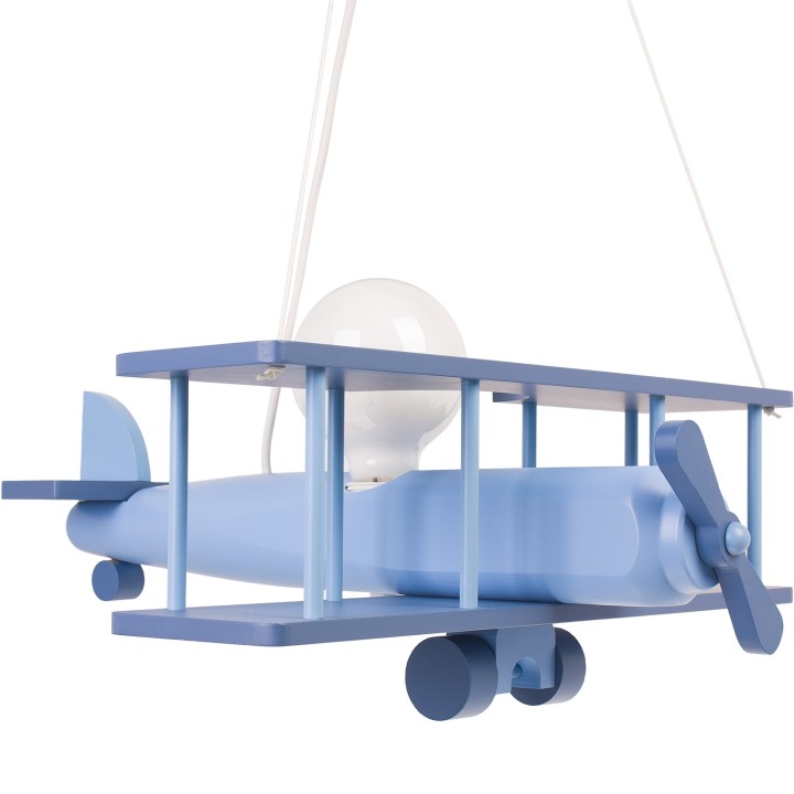 Hängeleuchte Flugzeuge - groß, weiß/blau/rot