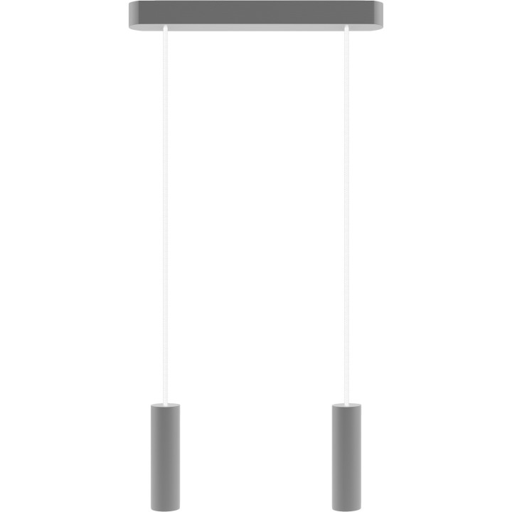 Madera Pendelleuchte /grau/2-flammig