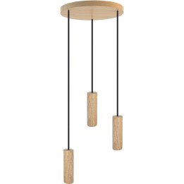 Madera Pendelleuchte /Eiche/3-flammig/rund