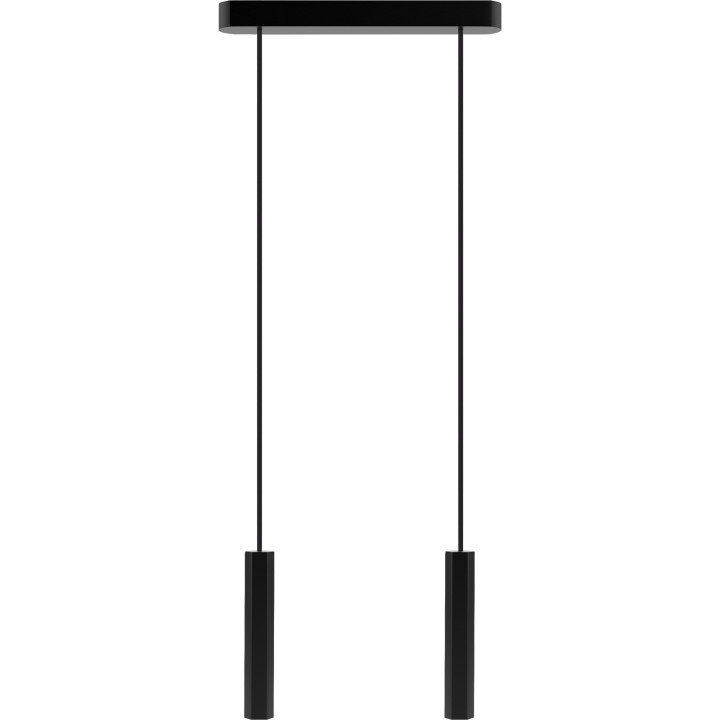 Madera Hexa Pendelleuchte /schwarz/2-flammig