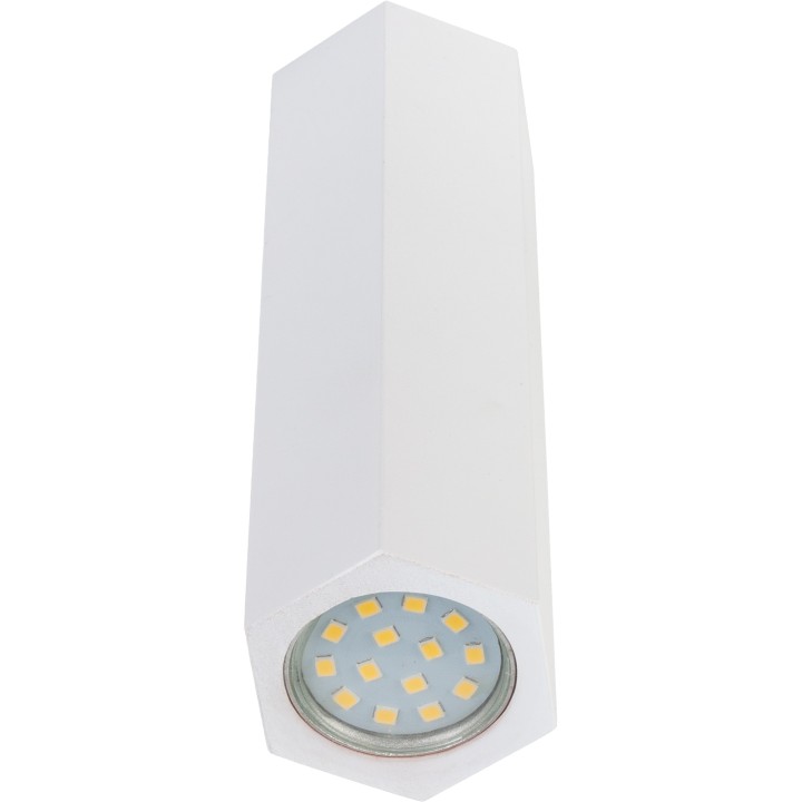 Madera Hexa Deckenspot /15cm/weiß