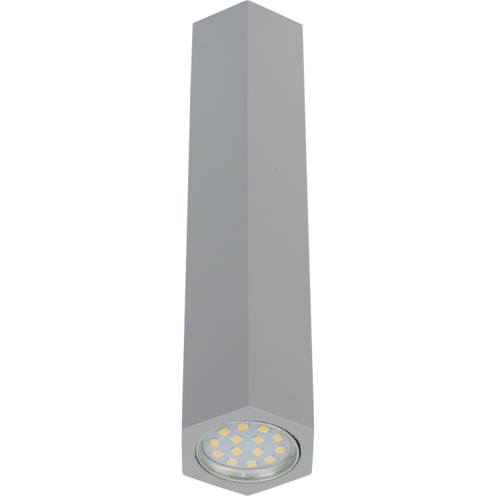 Madera Hexa Deckenspot /20cm/grau