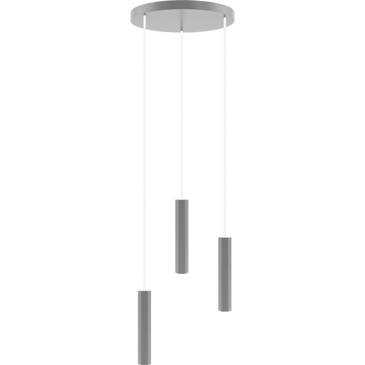 Madera Hexa Pendelleuchte /grau/3-flammig/rund