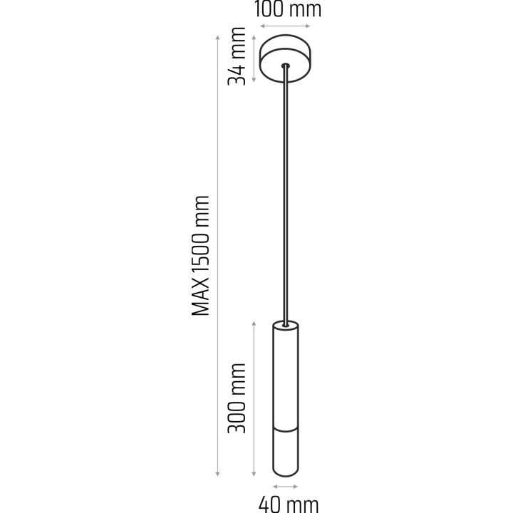 Madera2 Pendelleuchte /eiche/1-flammig