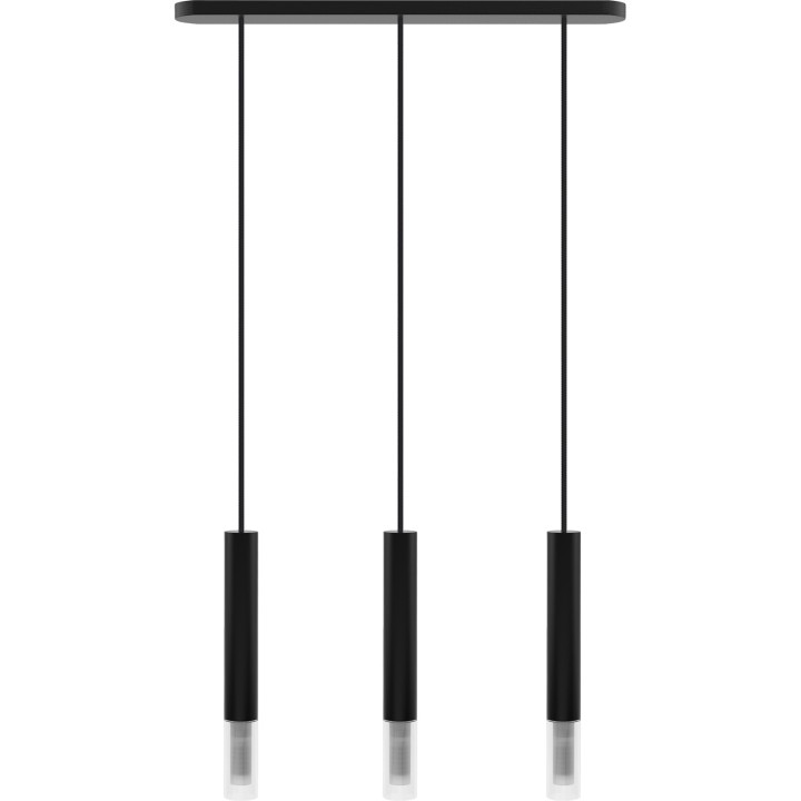 Madera2 Pendelleuchte /schwarz/3-flammig