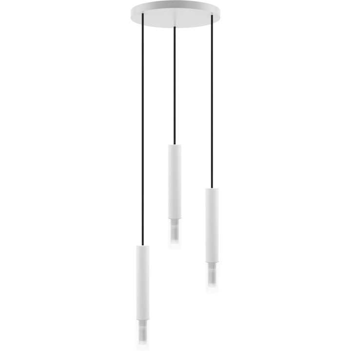 Madera2 Pendelleuchte /weiß/3-flammig/rund