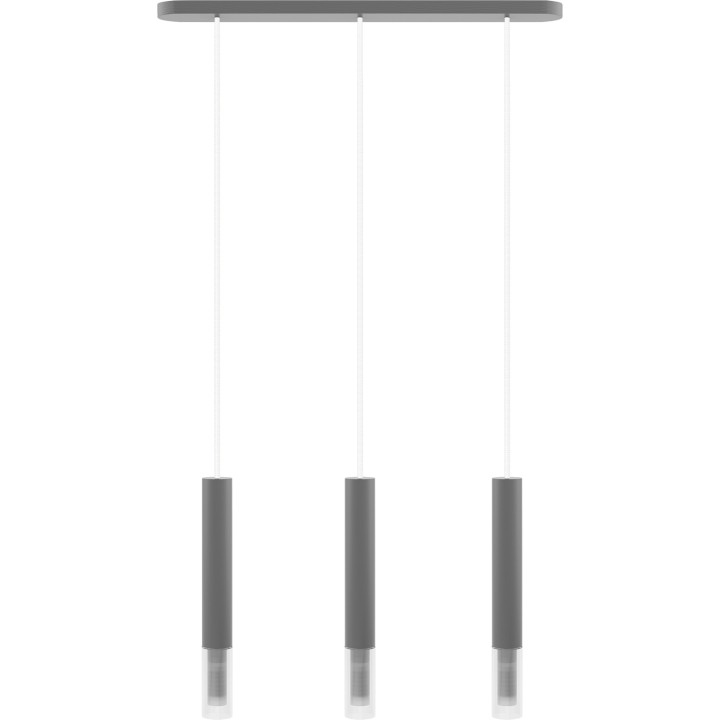 Madera2 Pendelleuchte /grau/3-flammig