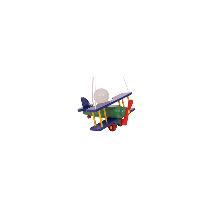 Kleine Pendelleuchte Flugzeug - bunt
