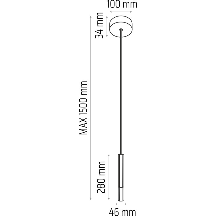 Madera2 Hexa Pendelleuchte/schwarz/1-flammig
