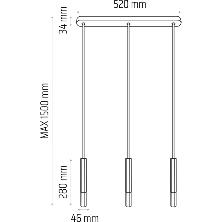 Madera2 Hexa Pendelleuchte/weiß/3-flammig