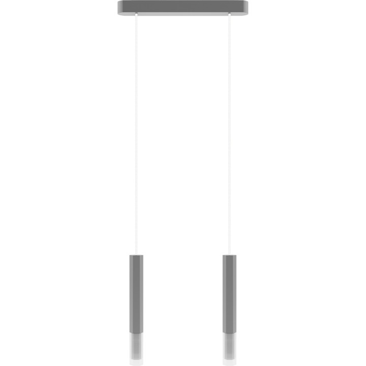 Madera2 Hexa Pendelleuchte/grau/2-flammig