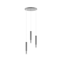Madera2 Hexa Pendelleuchte/grau/3-flammig/rund
