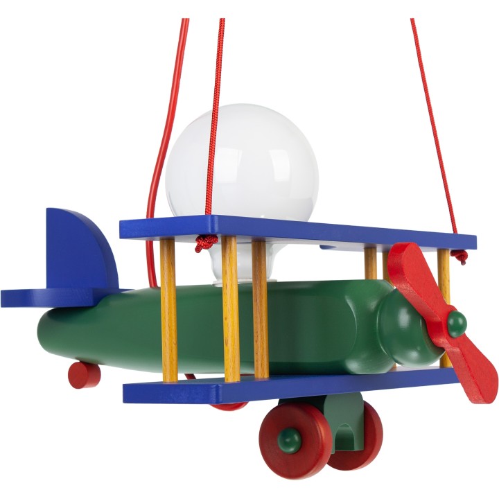 Kleine Pendelleuchte Flugzeug - bunt