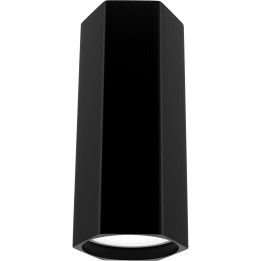 HEXA GU10 Deckenspot / schwarz