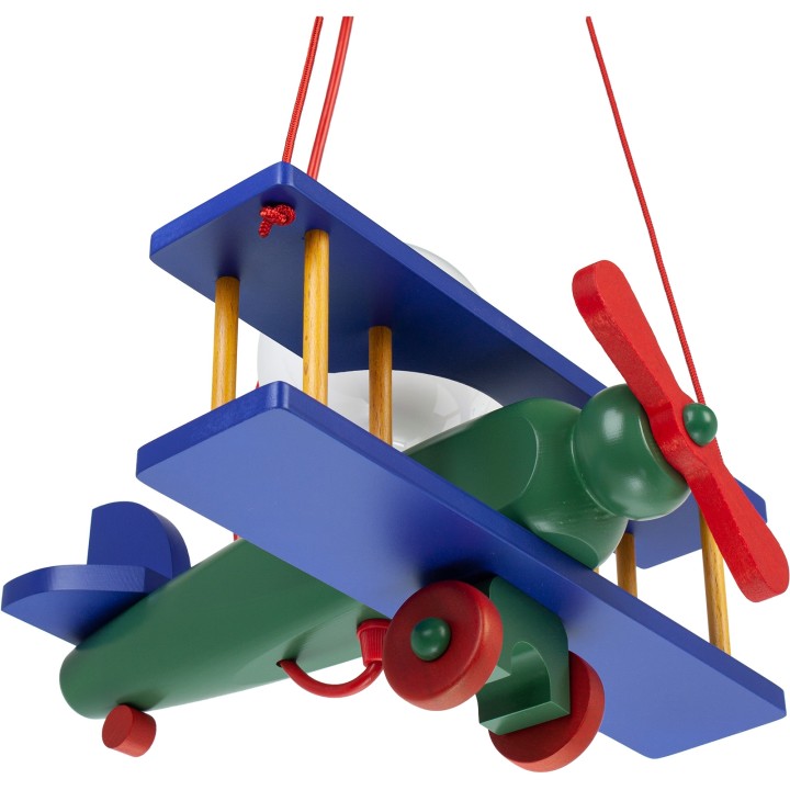 Kleine Pendelleuchte Flugzeug - bunt