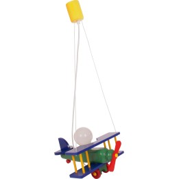 Kleine Pendelleuchte Flugzeug - bunt