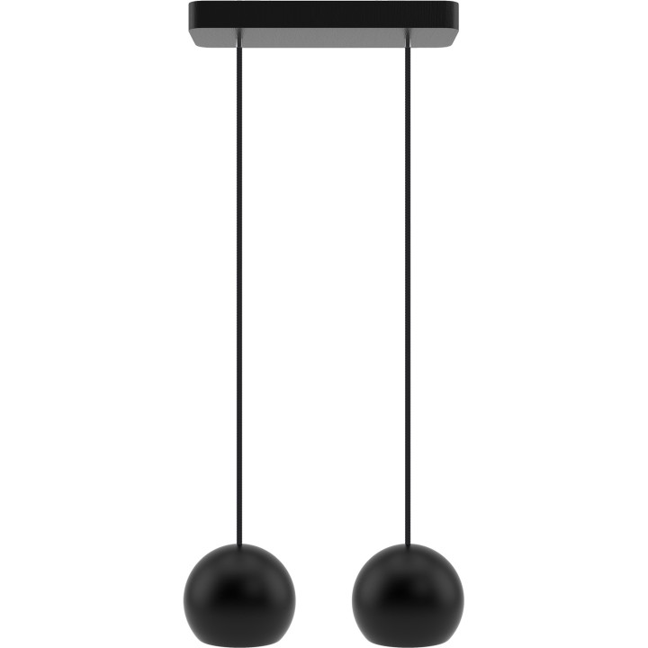 Pendelleuchte BALLI - schwarz, 2-flammig