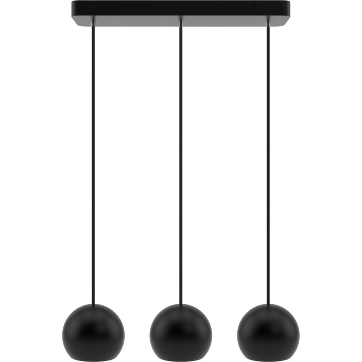 Pendelleuchte BALLI - schwarz, 3-flammig