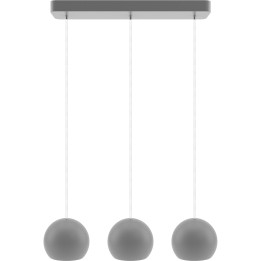 Pendelleuchte BALLI - grau, 3-flammig