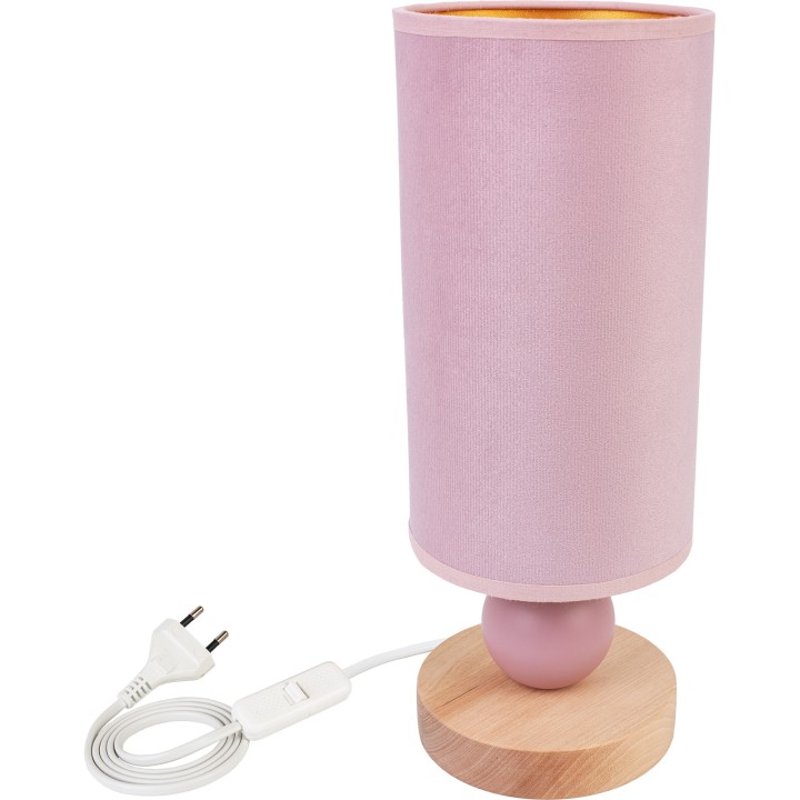 Nachttischlampe BOLLA - Zartrosa