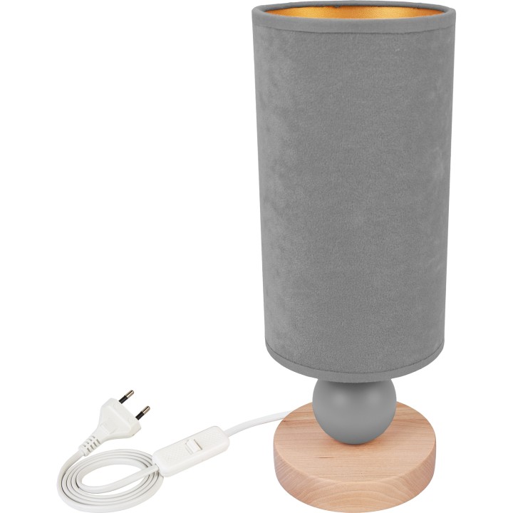 Nachttischlampe BOLLA - Grau