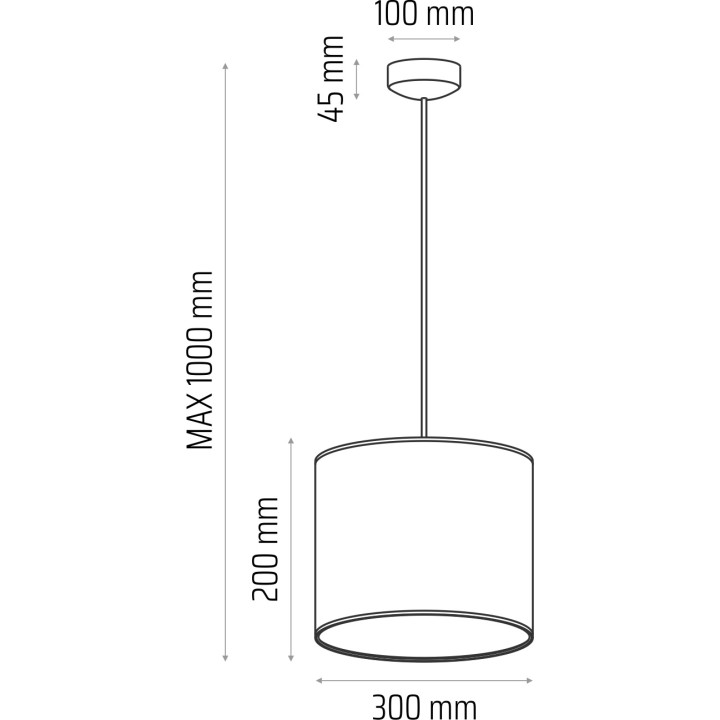CLASSIC Hängeleuchte /30 cm/ grau