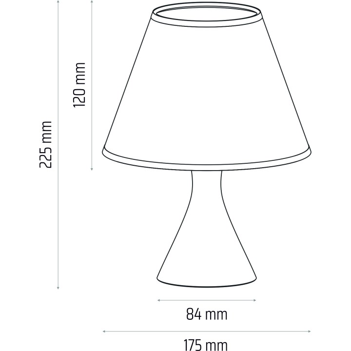 Tischlampe BERTA - Grau