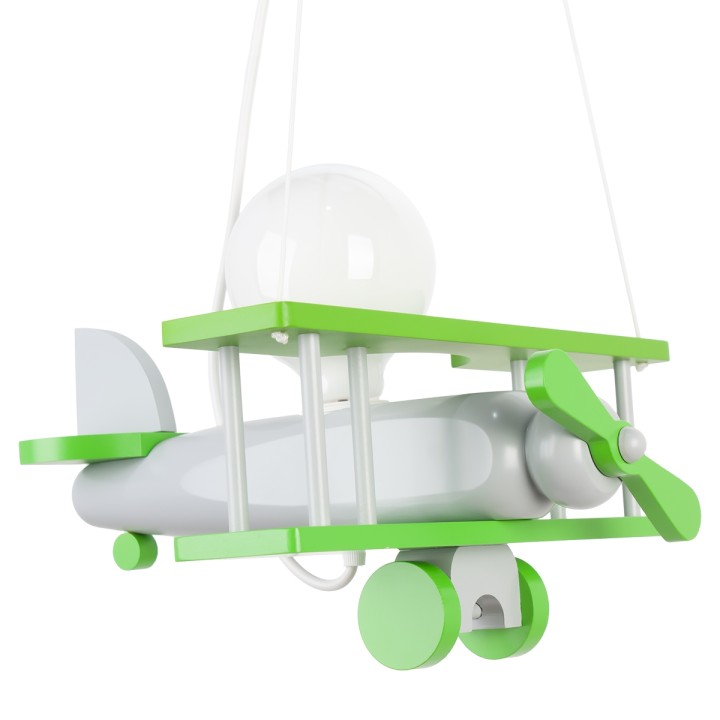 Kleine Flugzeug-Hängelampe – Graugrün