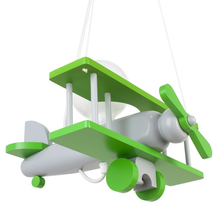 Kleine Flugzeug-Hängelampe – Graugrün