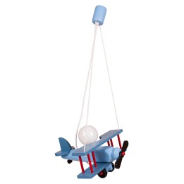 Kleine Pendelleuchte Flugzeug – blau/dunckelblau
