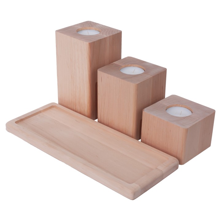 Erlen-Kerzenständer-Set