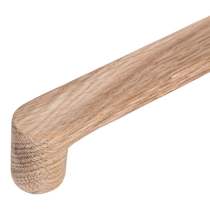 Abgerundeter Möbelgriff aus Holz, 50 cm