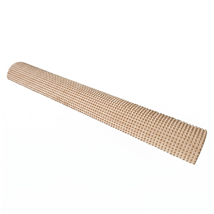 Geriffelter Halbzylinder aus Esche, 50 cm