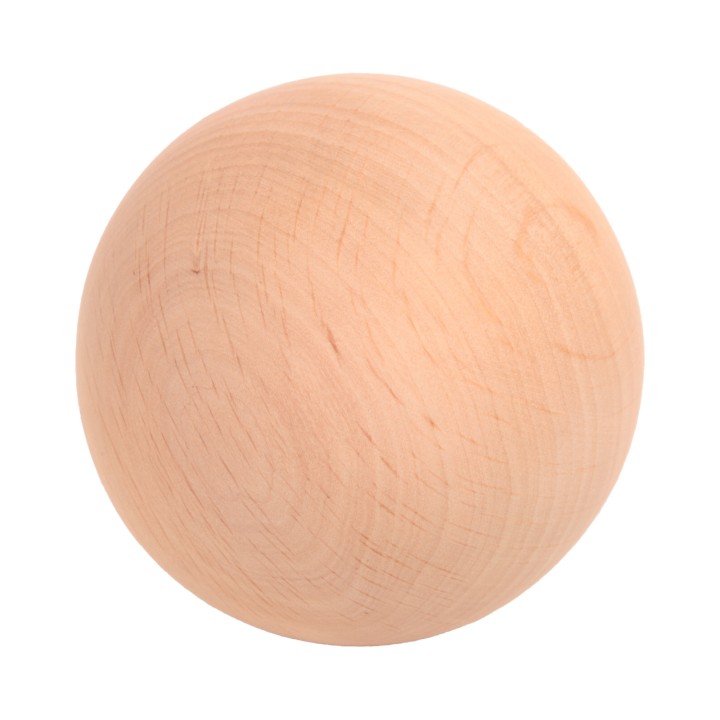 Kugel aus Erlenholz, Durchmesser 75 mm