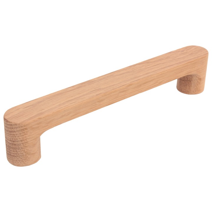 Abgerundeter Möbelgriff aus Holz, 16 cm