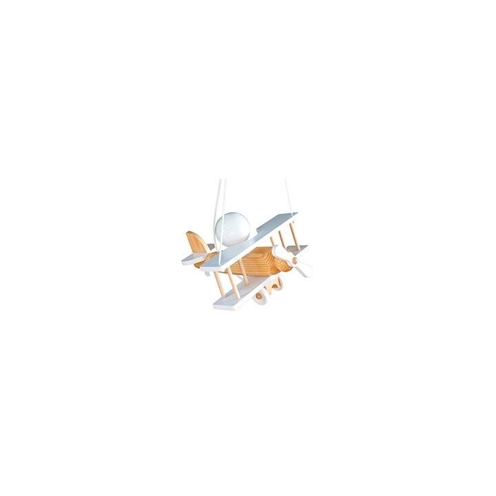 Kleine Pendelleuchte Flugzeug – weiß