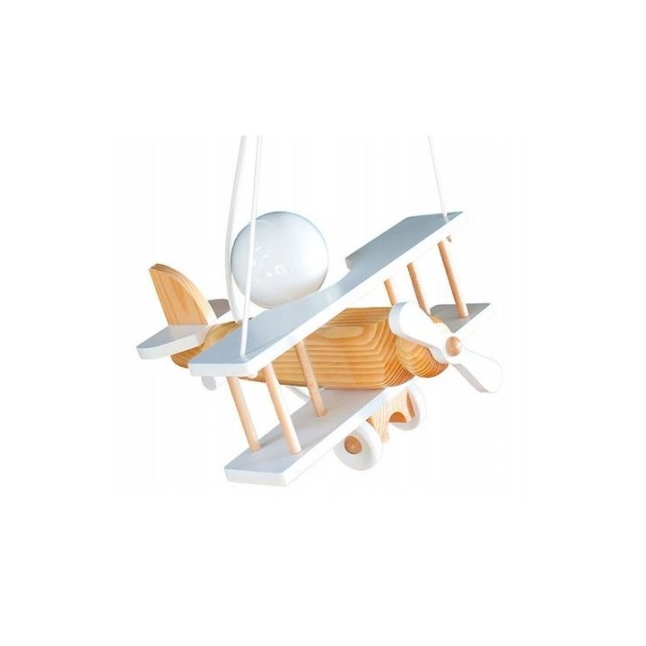 Kleine Pendelleuchte Flugzeug – weiß