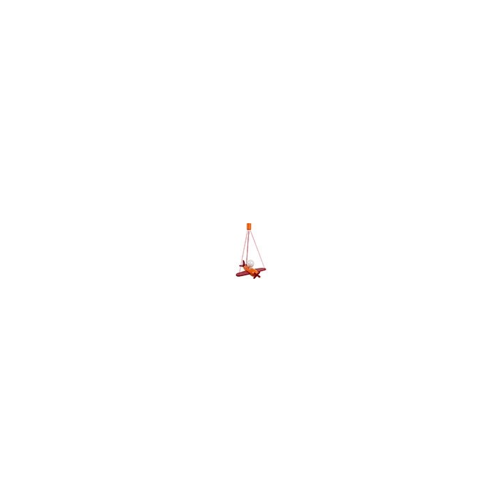 Pendelleuchte Flugzeug - orange/rot