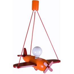 Pendelleuchte Flugzeug - orange/rot
