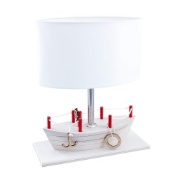 Tischlampe für Kinder  - Schiff , weiß/rot