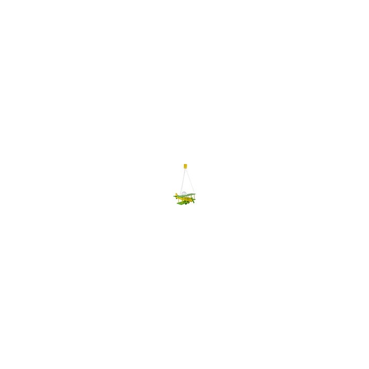 Hängeleuchte Flugzeug - groß, grün