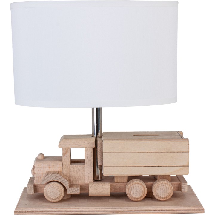 Tischlampe für Kinder LKW-Spardose