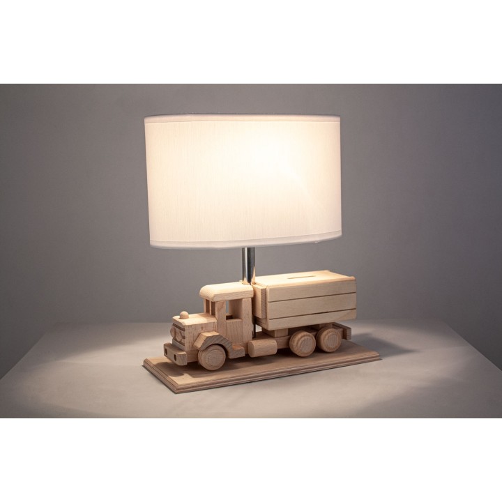 Tischlampe für Kinder LKW-Spardose