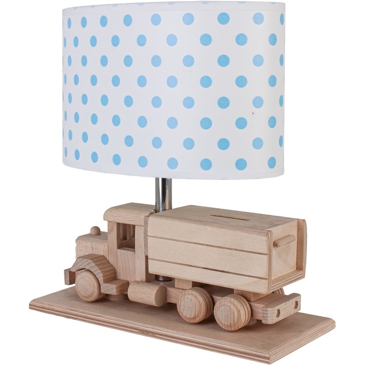 Tischlampe für Kinder LKW-Spardose