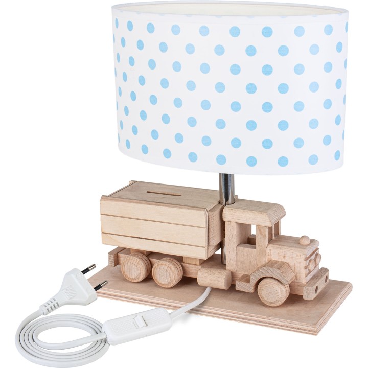 Tischlampe für Kinder LKW-Spardose