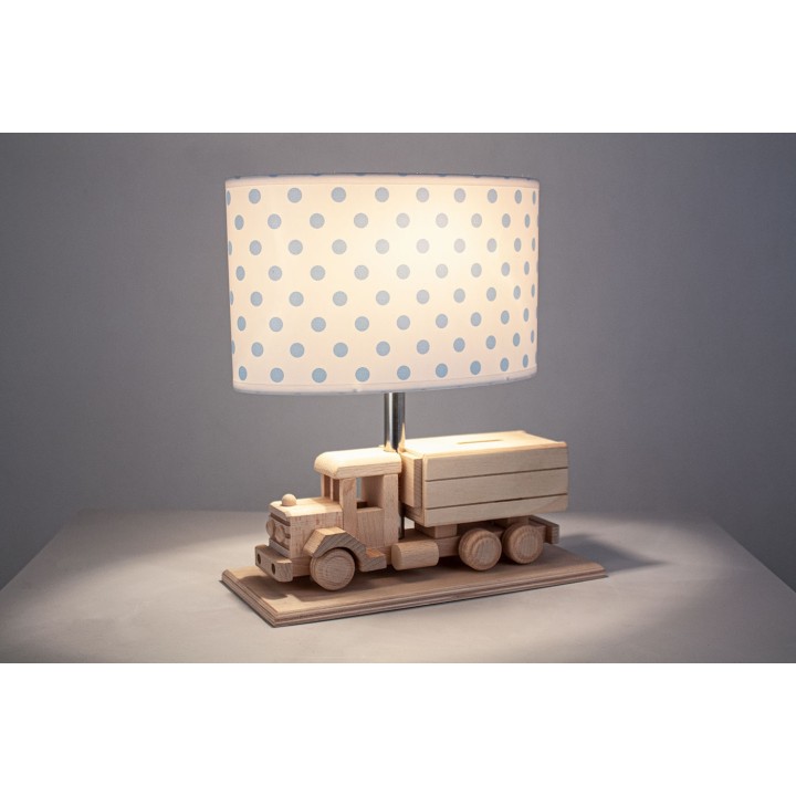 Tischlampe für Kinder LKW-Spardose