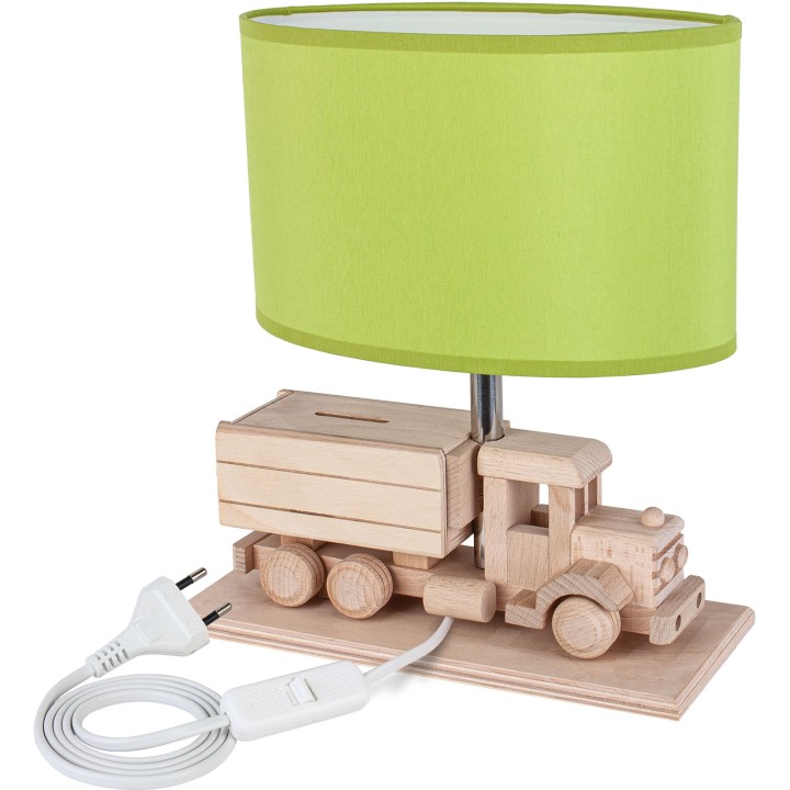 Tischlampe für Kinder LKW-Spardose