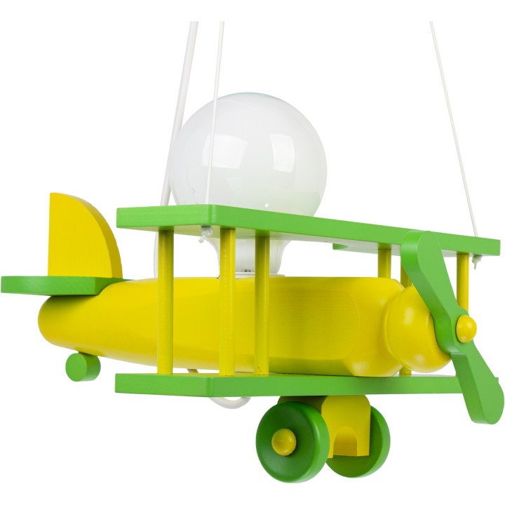 Kleine Pendelleuchte Flugzeug – grün