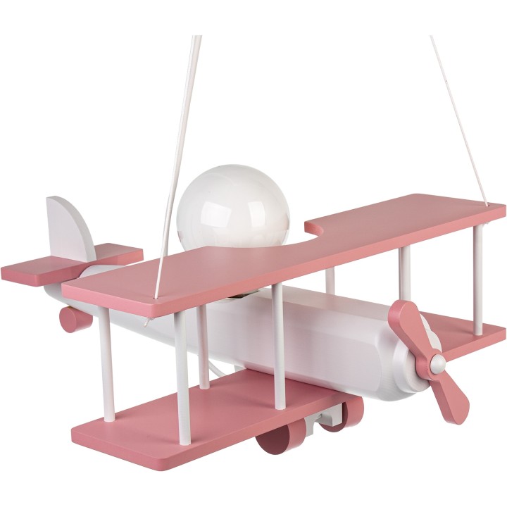 Hängeleuchte Flugzeug - groß, rosa